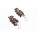 Handmade Women's Earrings 925 Sterling Silver garnet Gem Stones P 605